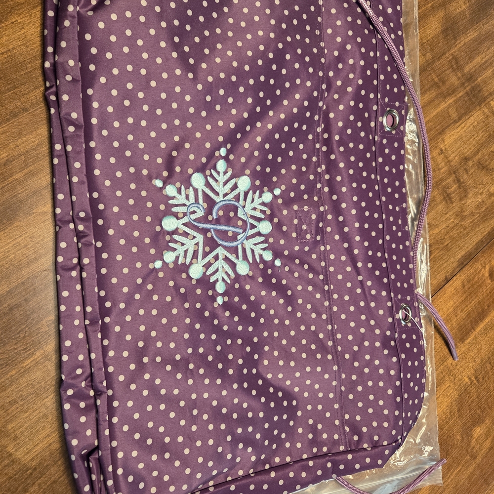 Thirty-One Purple Polka Dot Tote
